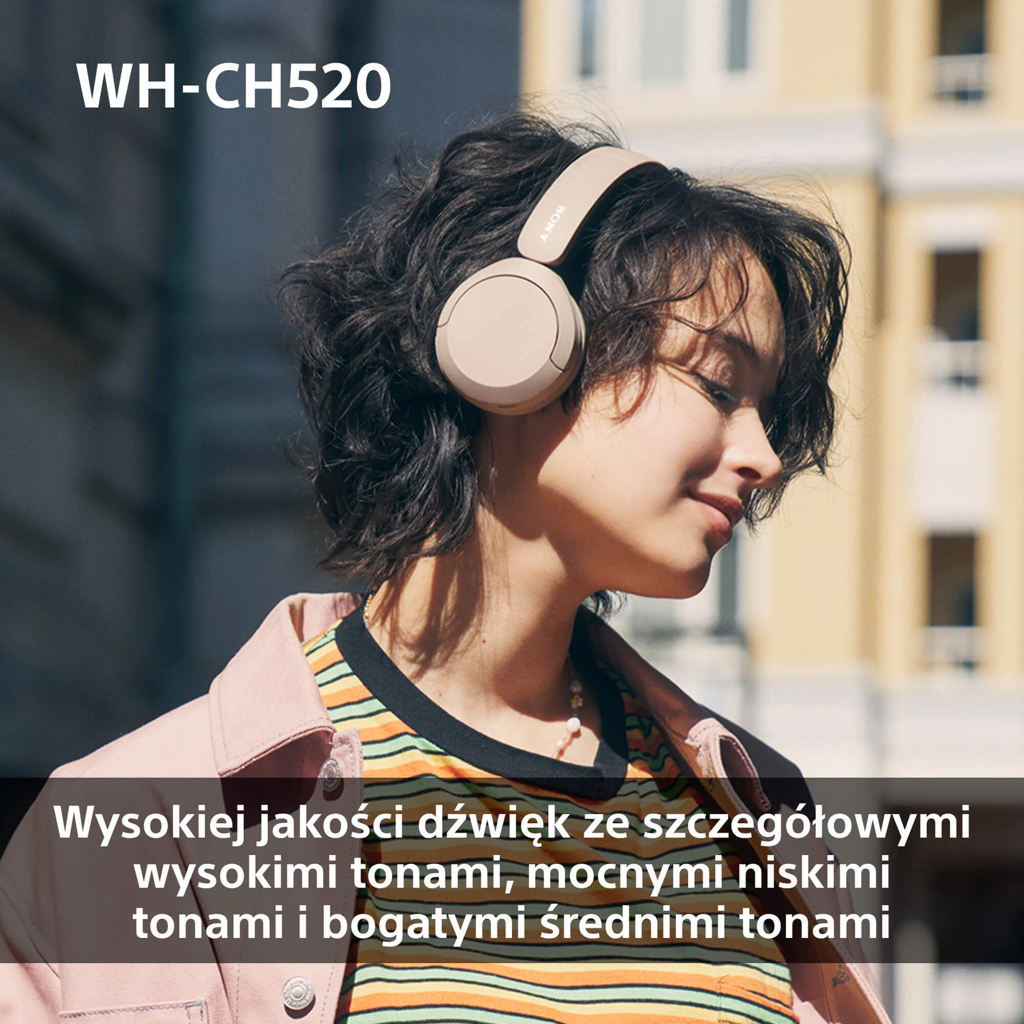 фото Навушники з мікрофоном Sony WH-CH520 Yellow