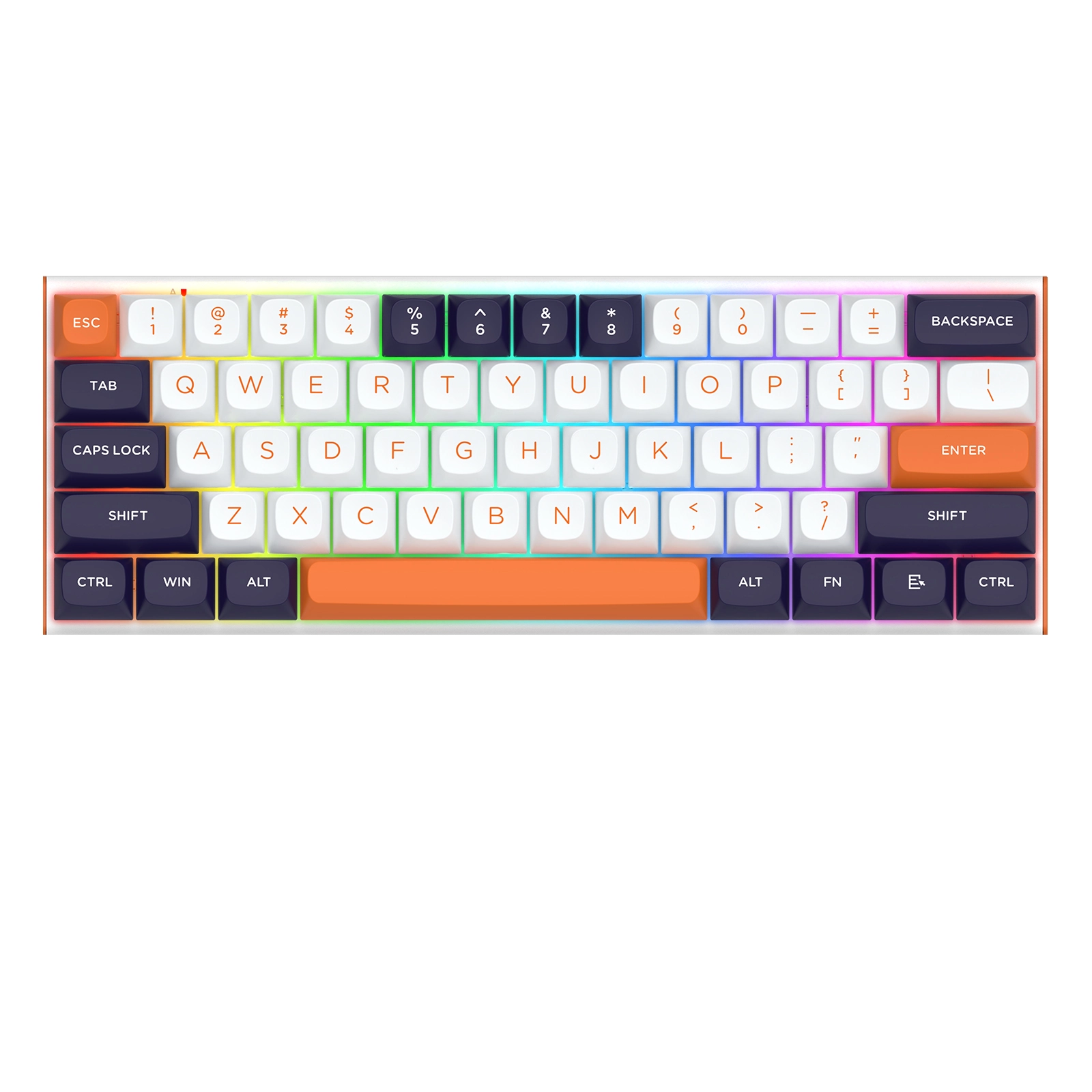 Klawiatura magnetyczno-mechaniczna Redragon K683WBO-RGB-M FIDD Biało-granatowy