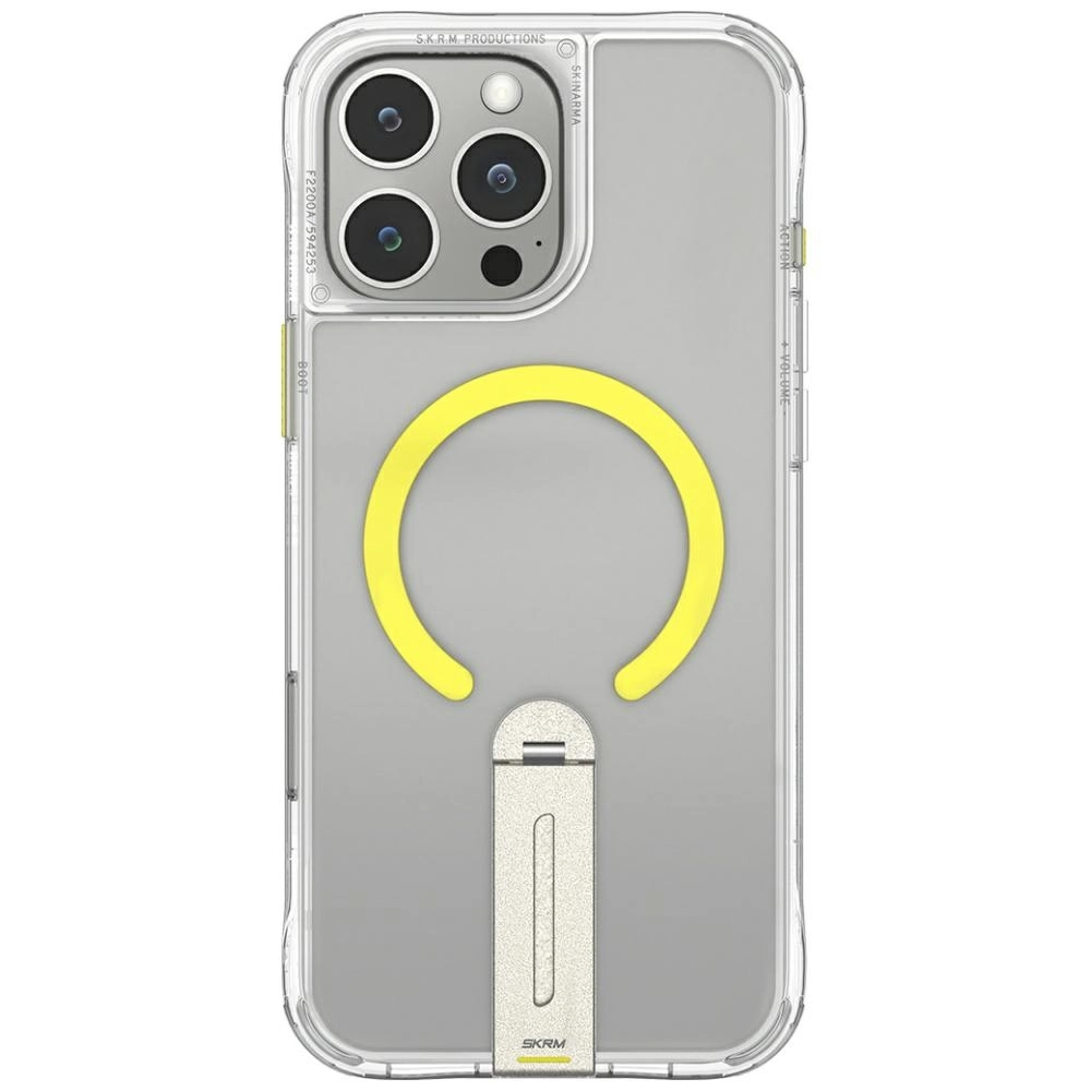 Etui Skinarma Helix Magnetic Charging 360 Rotating Stand do iPhone 16 Pro Przezroczysty