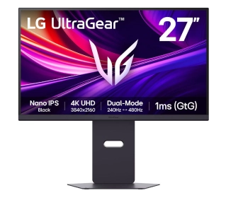 LG UltraGear 27G850A 27" 4K Nano IPS Black Dual Mode 240Hz/480Hz 1ms Gamingowy - Kup na Raty - RRSO 0%