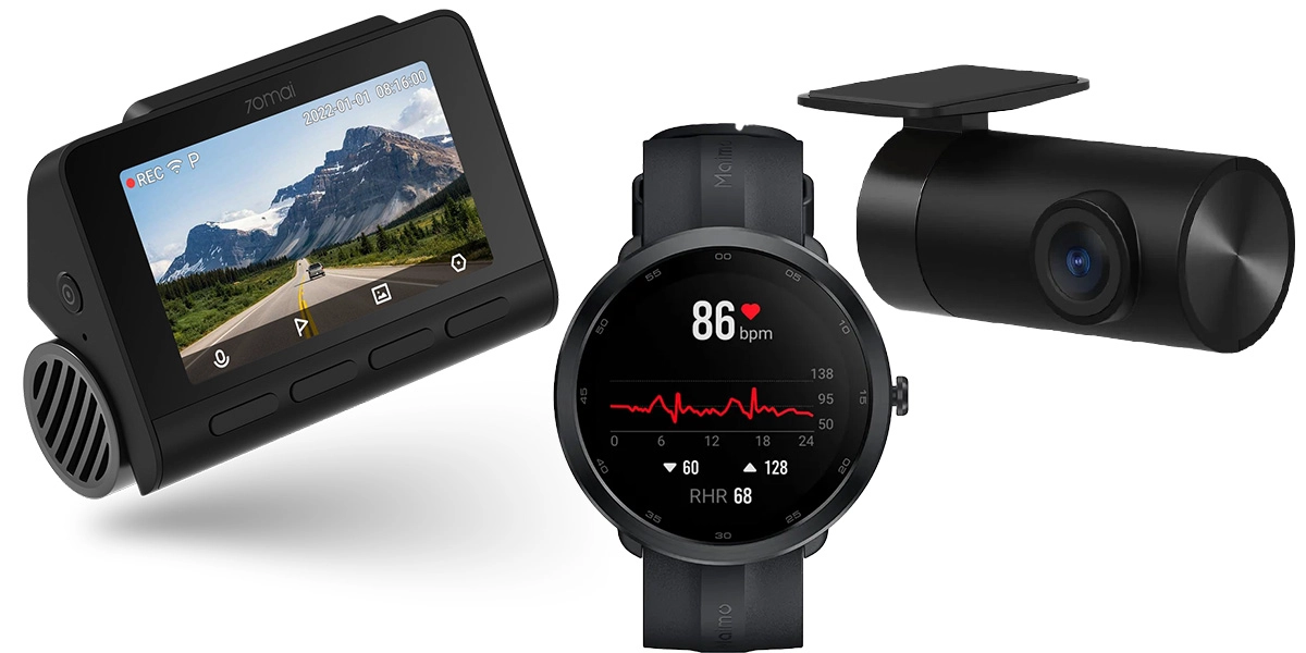 Wideorejestrator 70MAI A810 4K Set + Smartwatch Maimo R WT2001 GPS