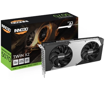 Karta graficzna Inno3D GeForce RTX 5070 Twin X2 OC 12GB GDDR7 192bit DLSS 4
