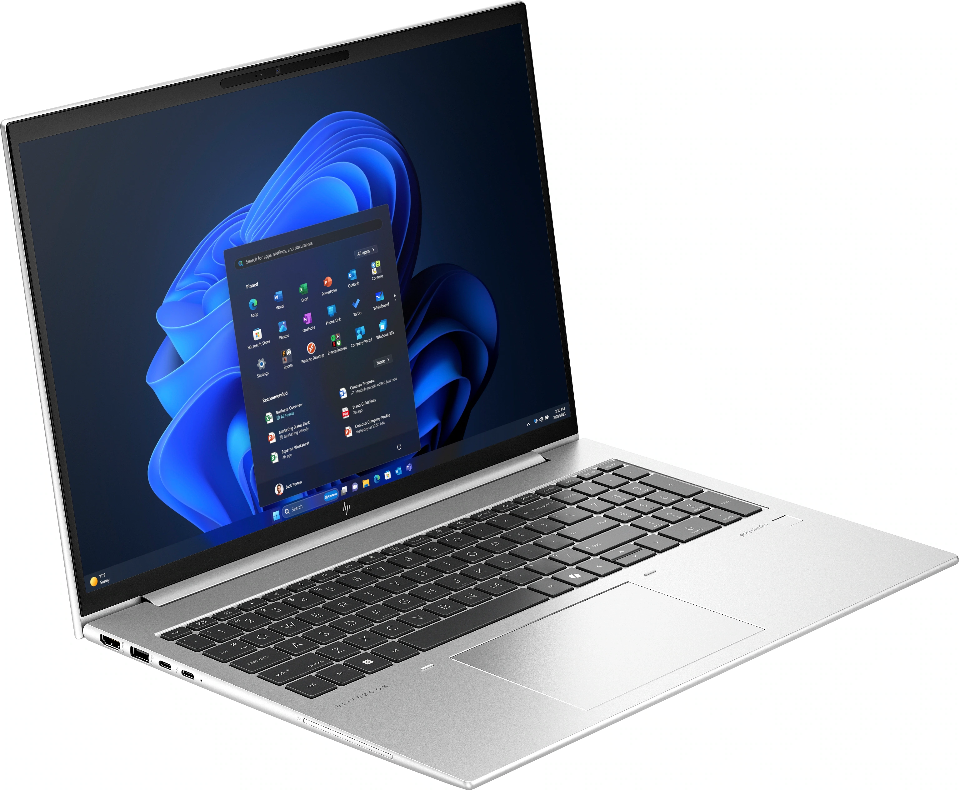 Laptop biznesowy HP EliteBook 865 G11 16" R7 8840HS 32GB RAM 1TB Dysk SSD Win11 Pro Srebrny