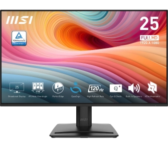 Monitor MSI Pro MP251 E2 24,5" Full HD IPS 120Hz 1ms MPRT