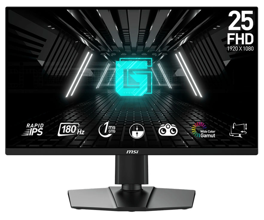Monitor MSI G255PF E2 24,5" Full HD Rapid IPS 180Hz 1ms MPRT Gamingowy