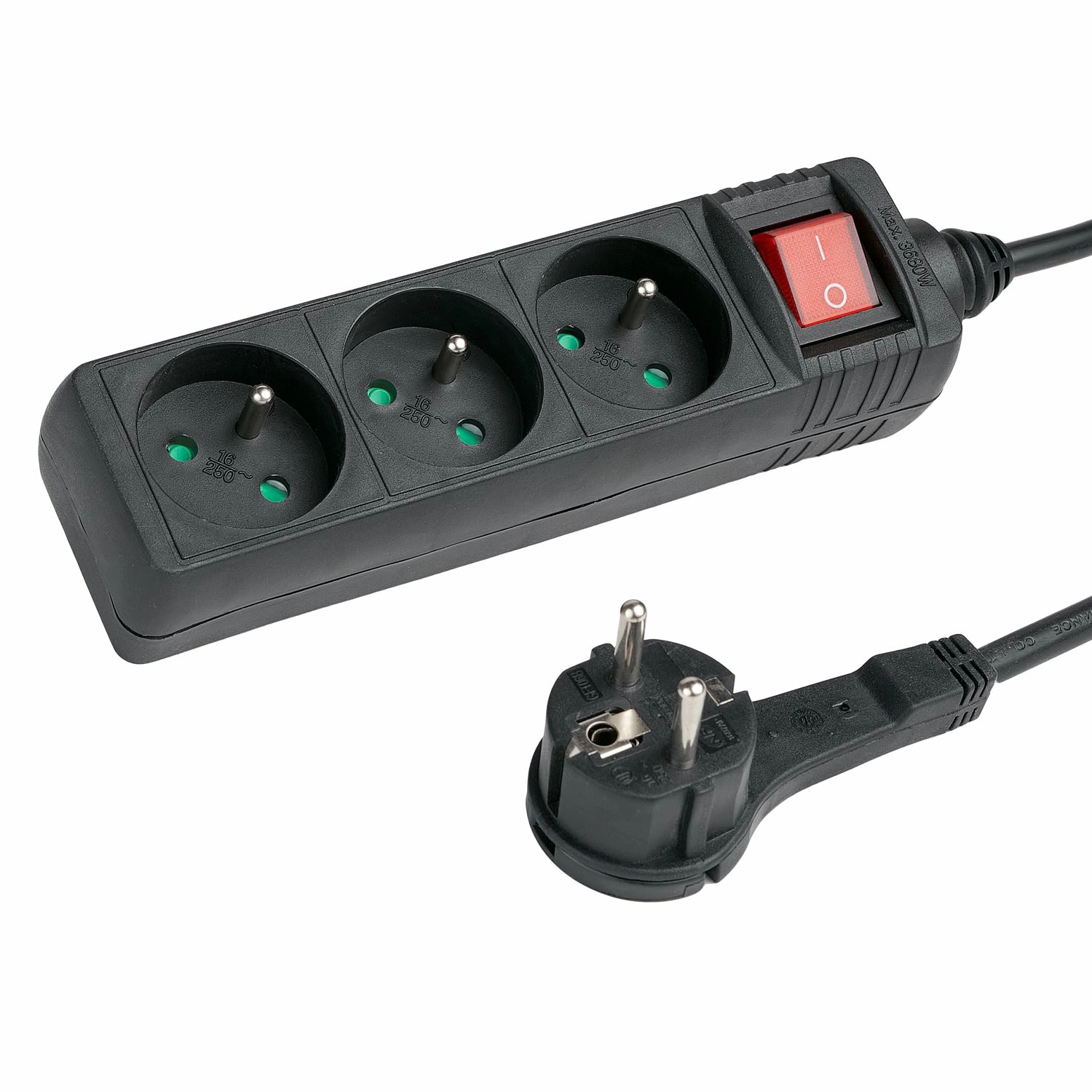 Listwa Hama P2223744 "STANDARD" 3 Gniazda 3m Czarny