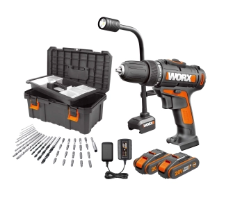 Zestaw elektronarzędzi Worx WX100.9 + WA028.9 + WA3760 + 2 x WA3551.1