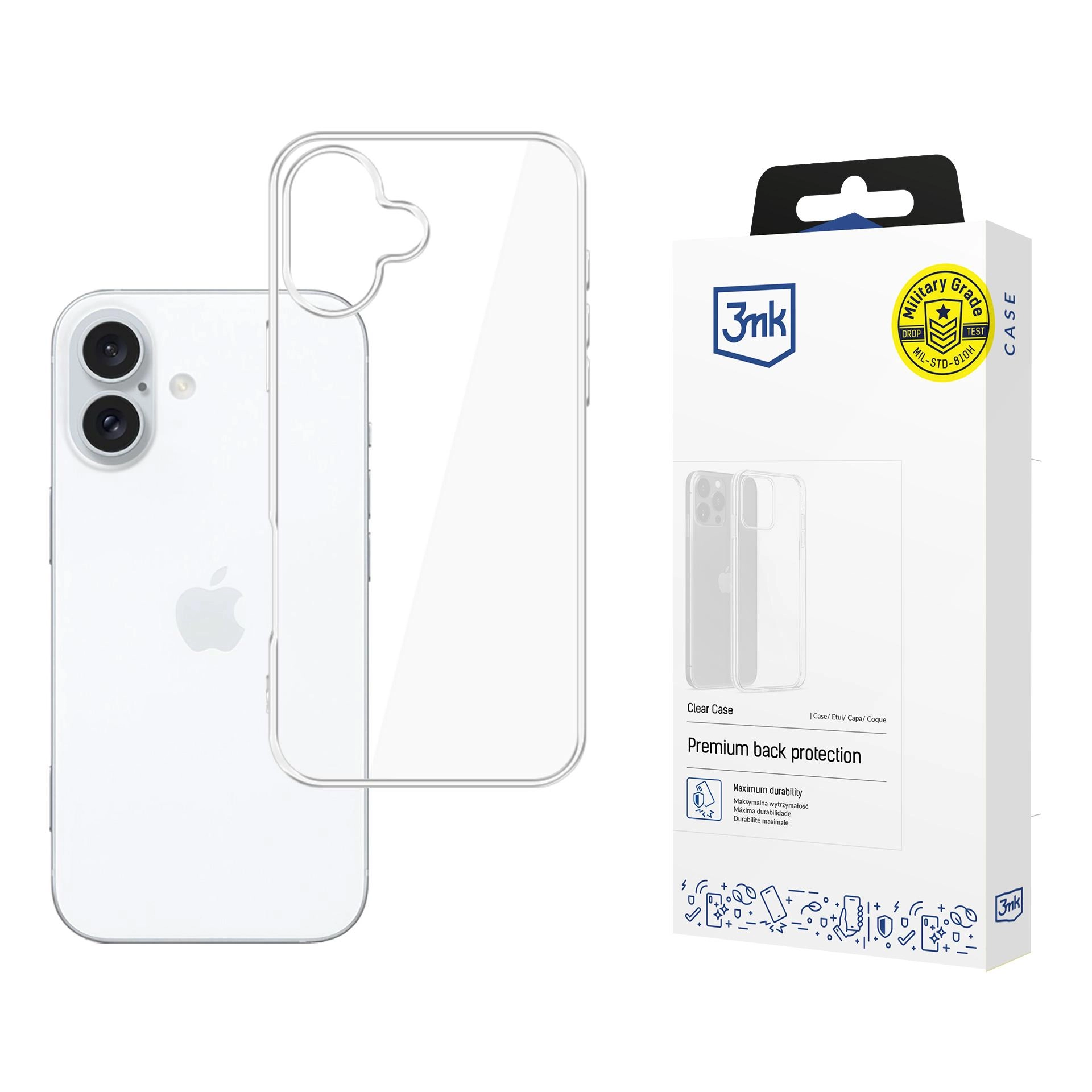 Etui 3mk Clear Case do iPhone 16 Przezroczysty