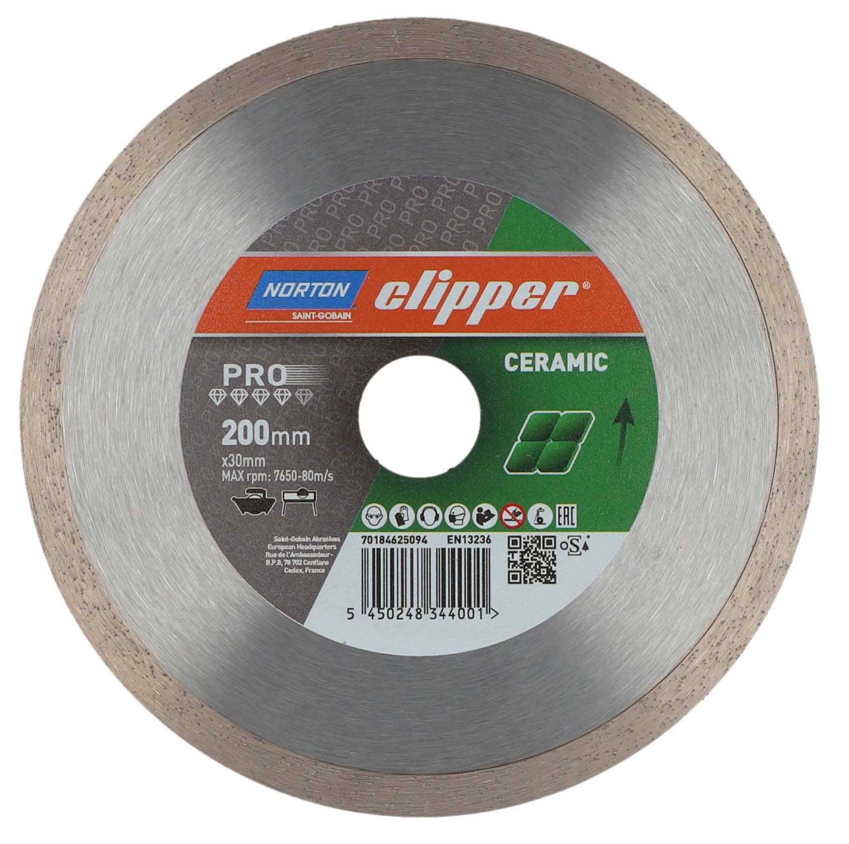 Tarcza diamentowa Norton Clipper Pro Ceramic Soft 200mm