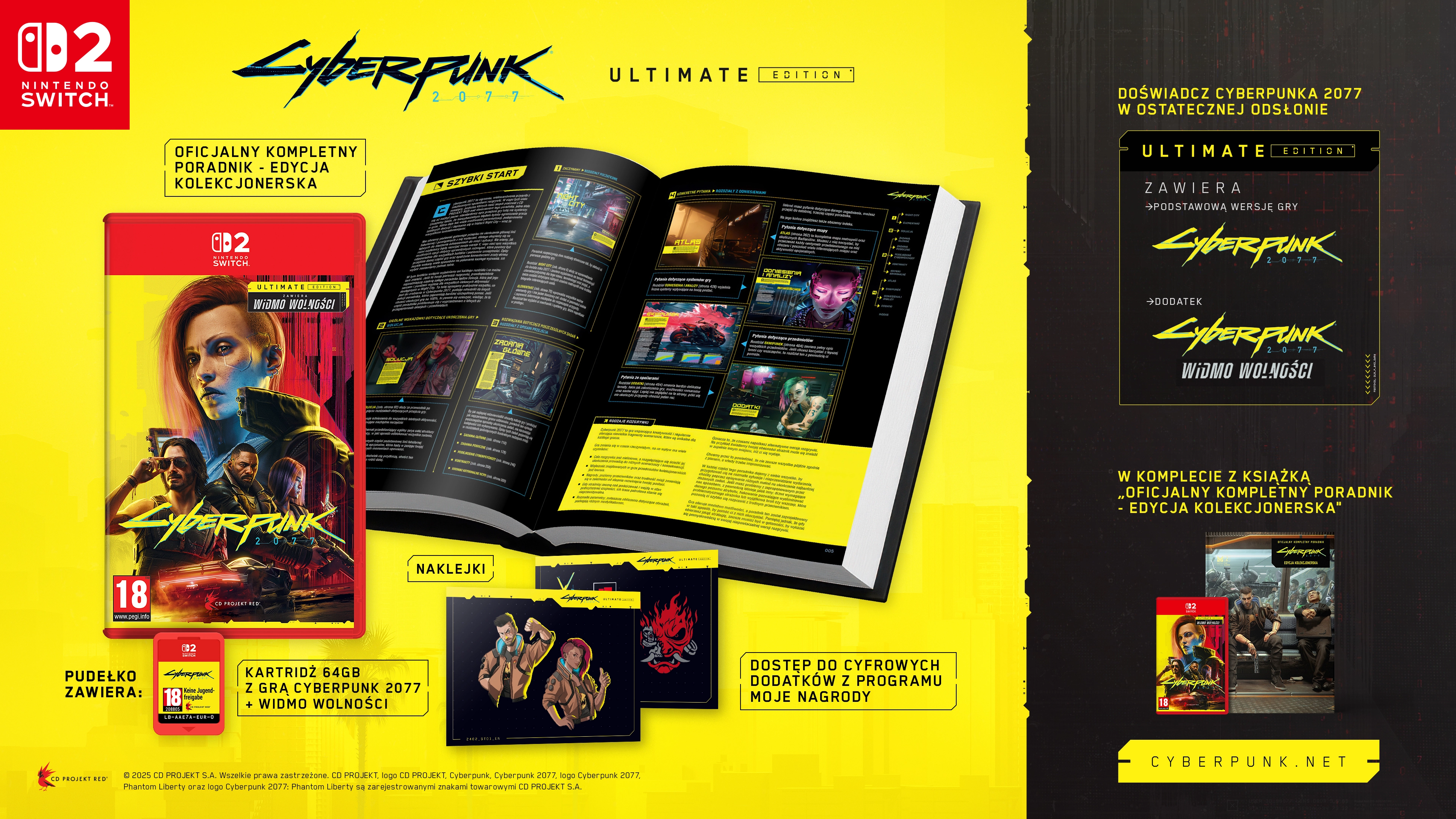Cyberpunk 2077 Ultimate Edition + Poradnik Gra na Nintendo Switch