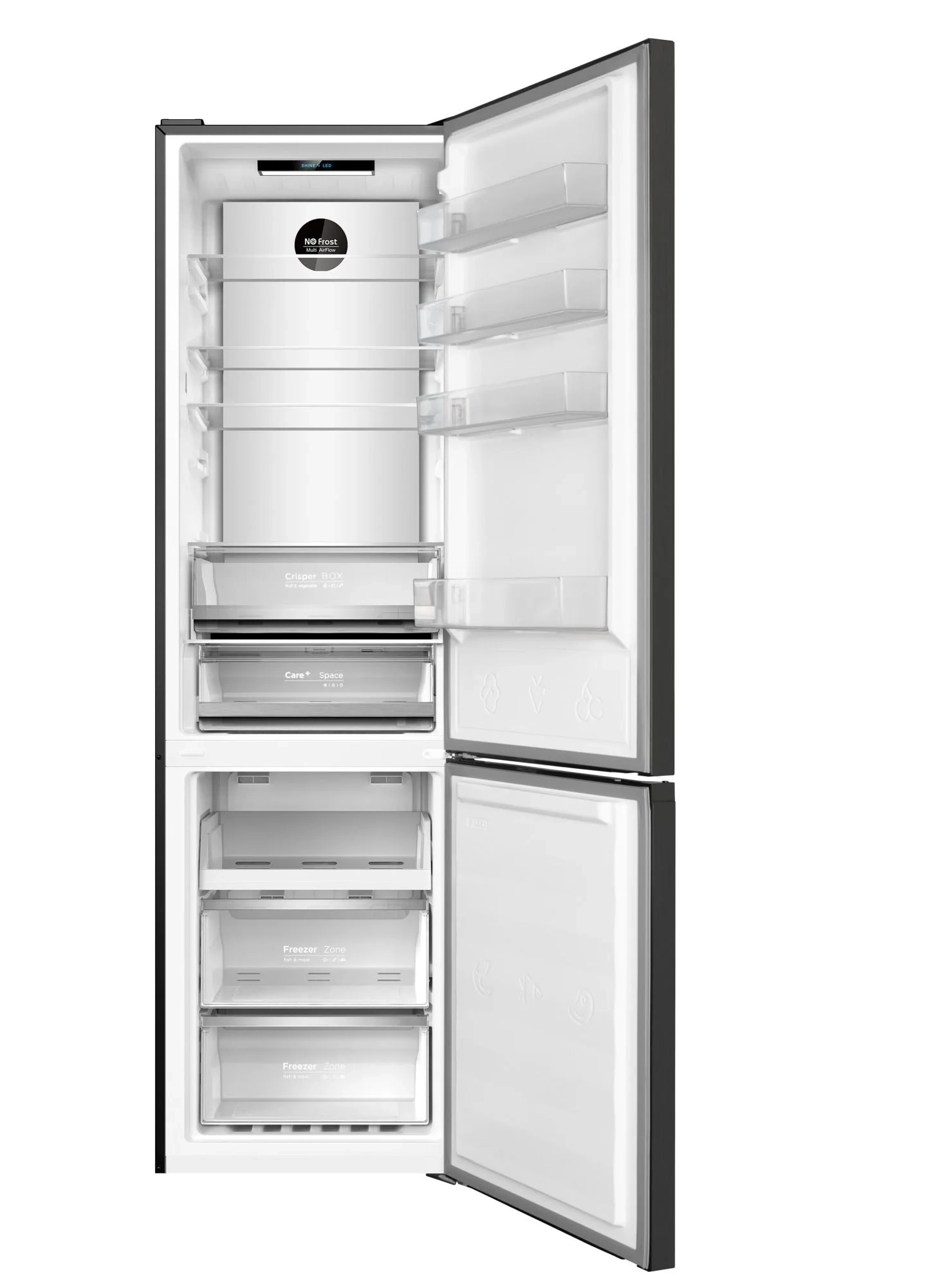 Lodówka Amica FK3706E.2DFZXC (D) Pełny No Frost 200cm Komora świeżości Czarny Inox
