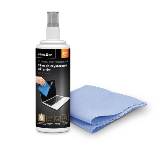 Zestaw do czyszczenia ekranu Reinston ECHZS250M Płyn do czyszczenia ekranów 250ml + mikrofibra