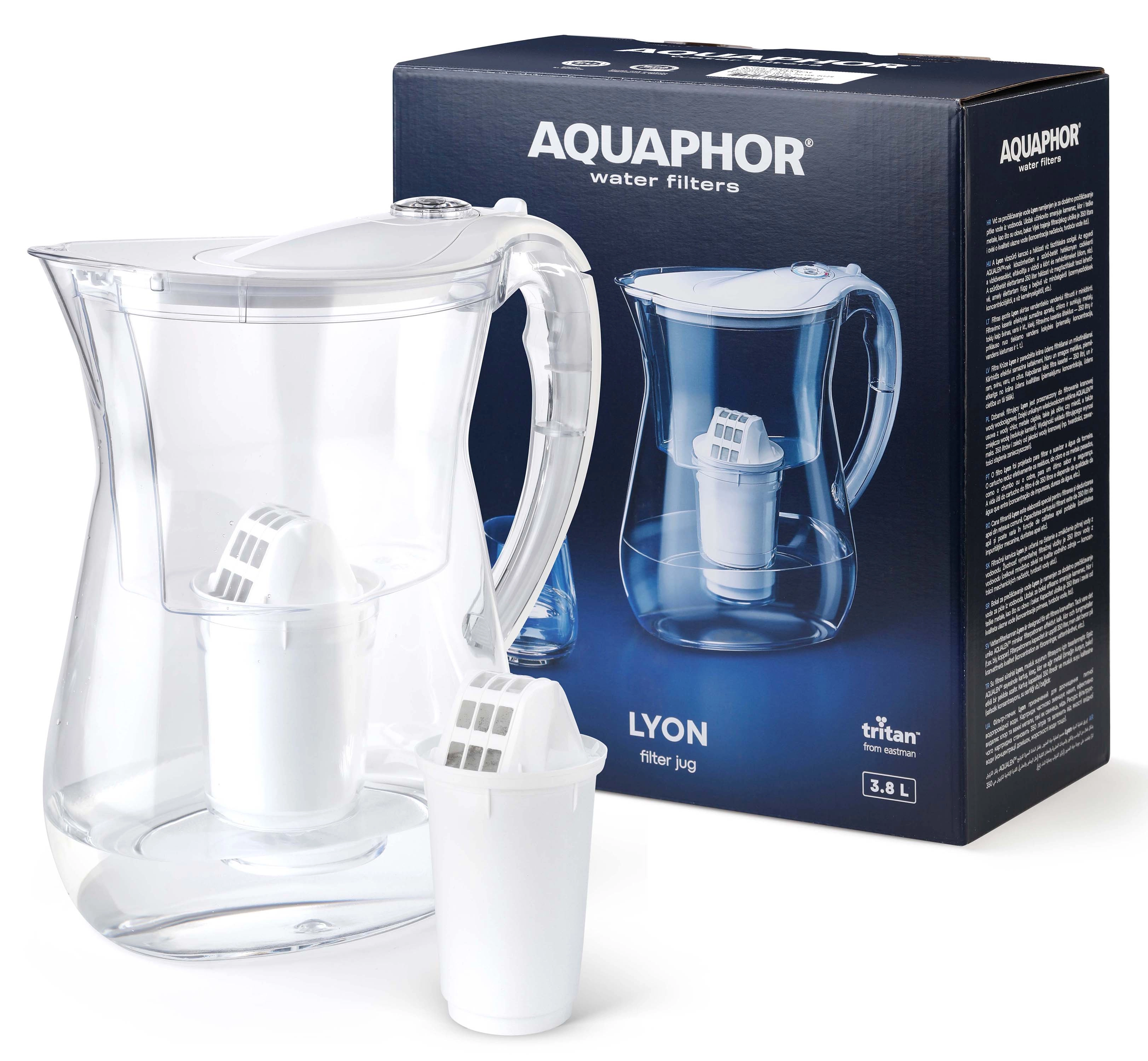 Dzbanek filtrujący Aquaphor Lyon 3,8I 1 wkład Biały