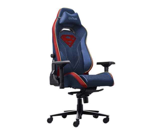 Trust GXT 721SM Ruya Pro Premium do 150kg Tkanina Skóre ECO Niebieski Superman - Kup na Raty - RRSO 0%