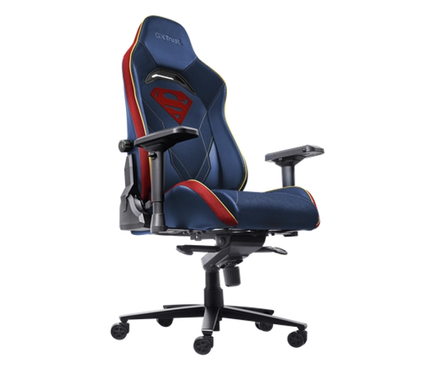 Trust GXT 721SM Ruya Pro Premium do 150kg Tkanina Skóre ECO Niebieski Superman - Kup na Raty - RRSO 0%