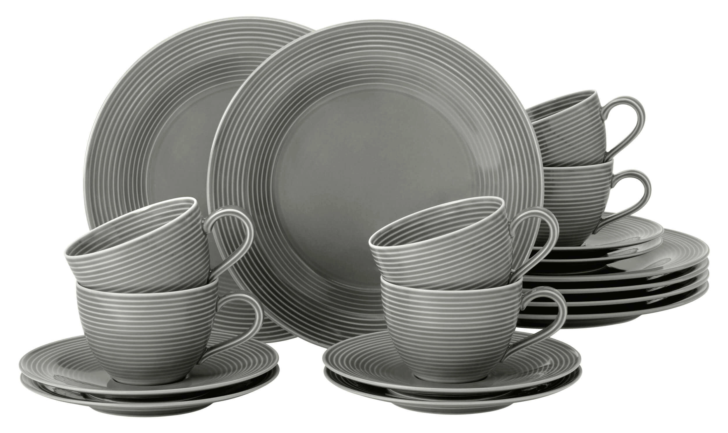 Zestaw do kawy Seltmann Beat Color Glaze 18 elementów Szary