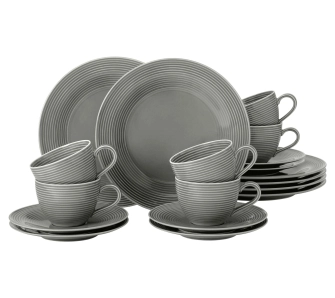 Zestaw do kawy Seltmann Beat Color Glaze 18 elementów Szary