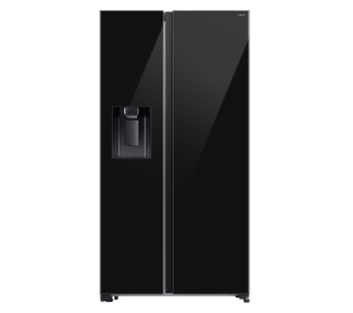 Samsung SBS RS70F64KEBEO Funkcje AI Pełny No Frost 178,6cm Dystrybutor wody Kostkarka Zdalne sterowanie Czarne szkło - Kup na Raty - RRSO 0%