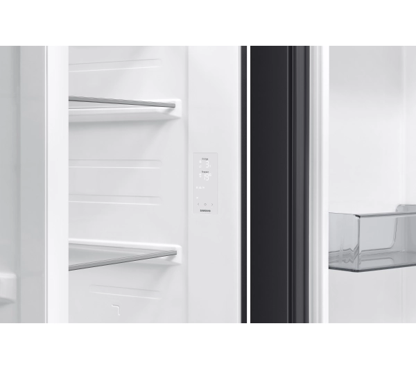 Samsung SBS RS70F64KEBEO Funkcje AI Pełny No Frost 178,6cm Dystrybutor wody Kostkarka Zdalne sterowanie Czarne szkło - Kup na Raty - RRSO 0%