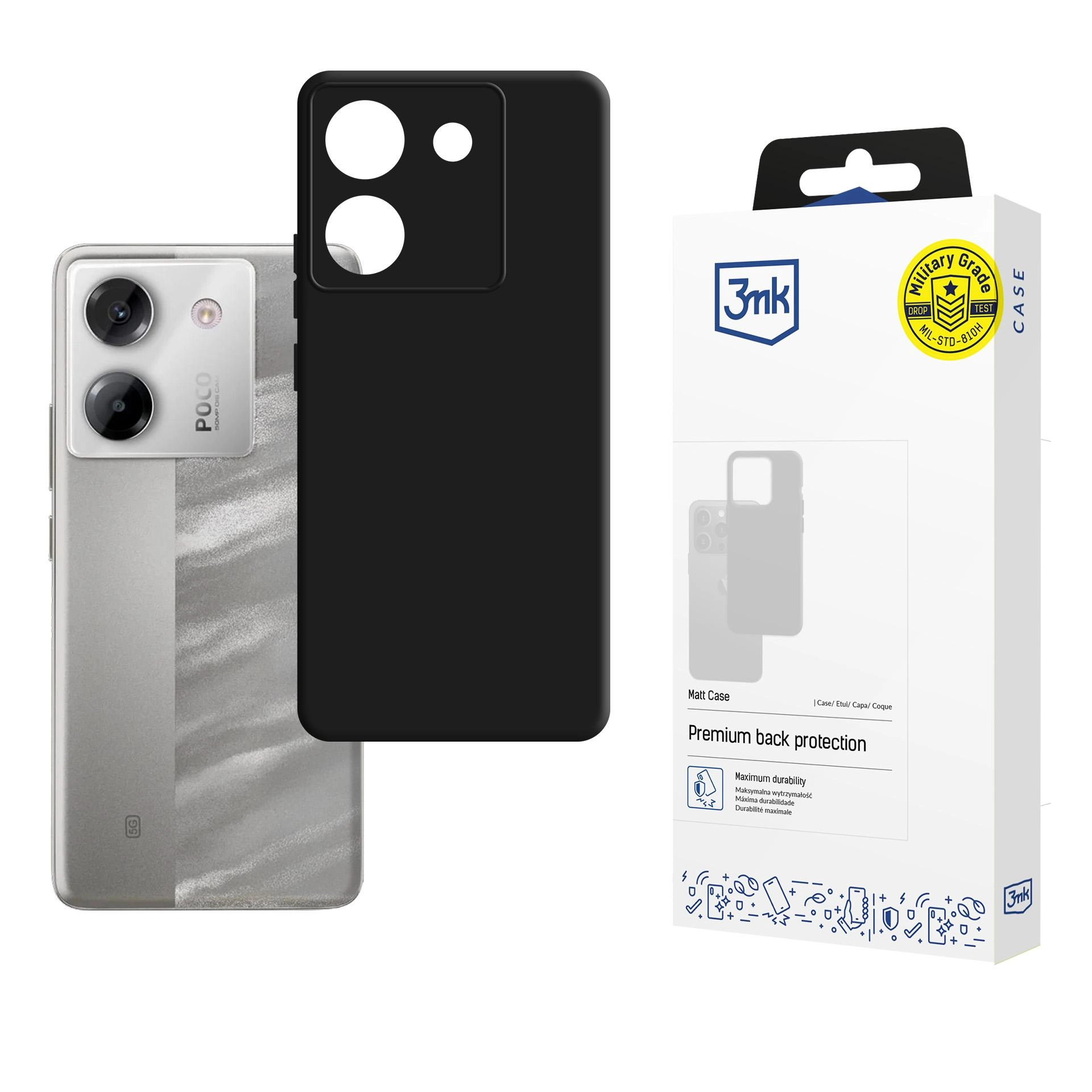 Etui 3mk Matt Case do POCO M7 Pro 5G Czarny