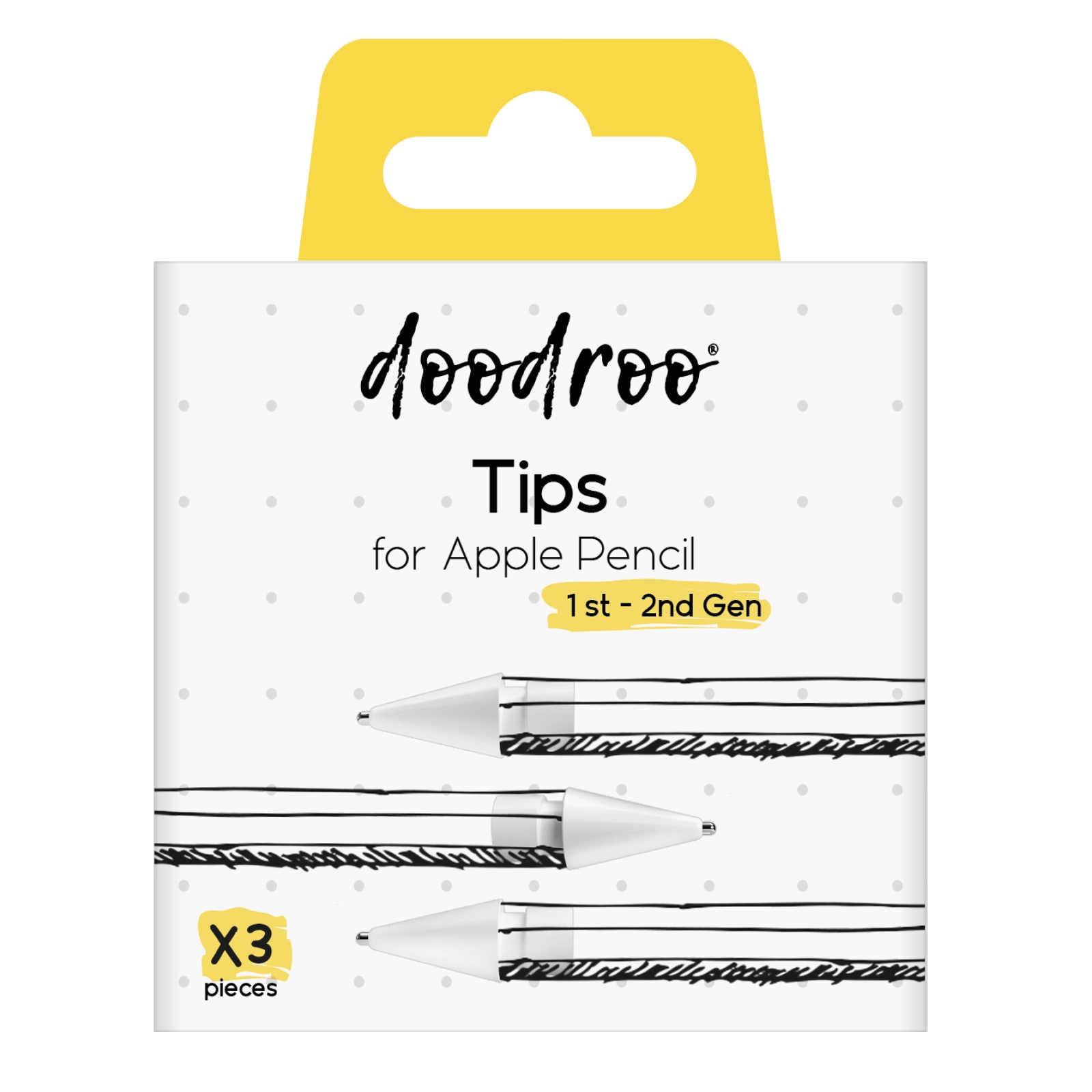 Końcówki wymienne DooDroo do Apple Pencil 1/2 Gen