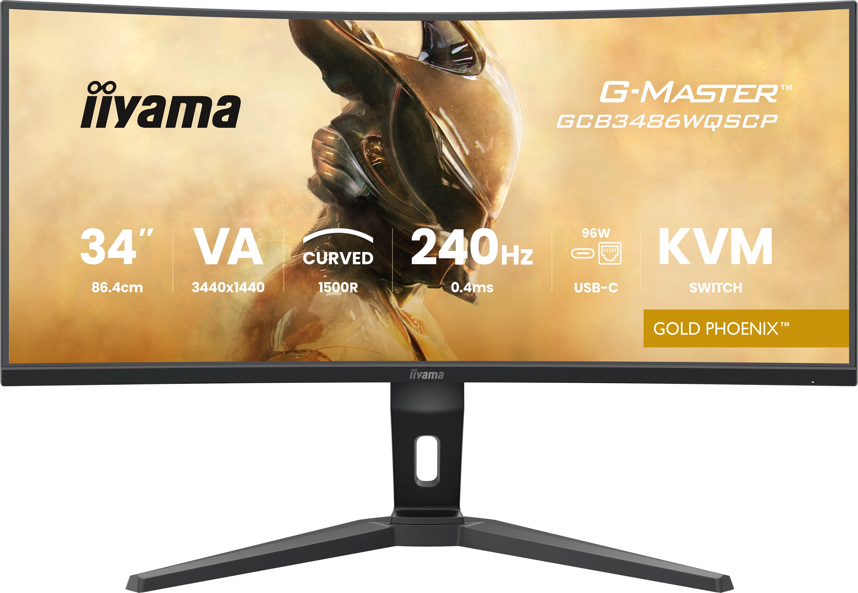 Monitor iiyama G-Master GCB3486WQSCP-B1 34" 3K VA 240Hz 0,4ms MPRT Zakrzywiony Gamingowy