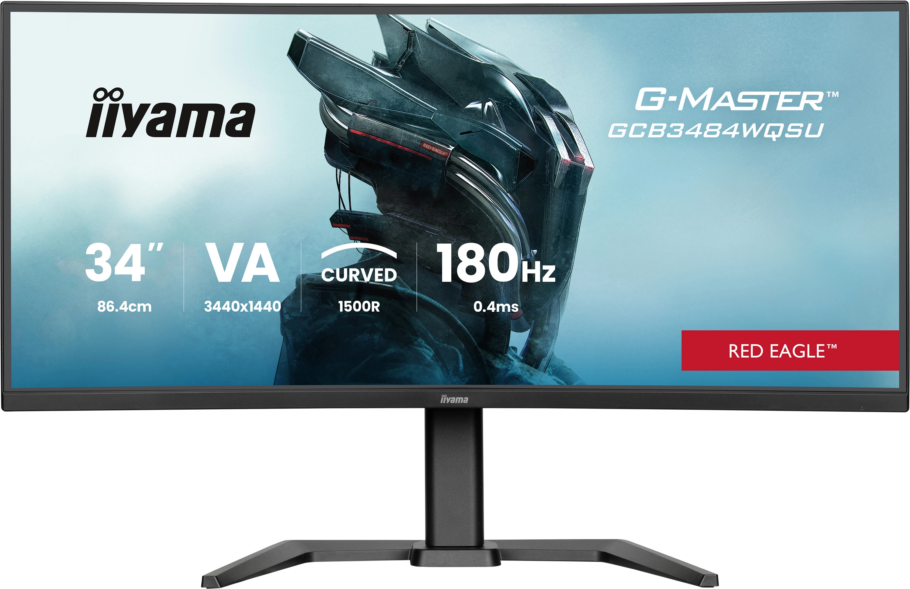 Monitor iiyama G-Master GCB3484WQSU-B1 34" UWQHD VA 180Hz 0,4ms MPRT Zakrzywiony Gamingowy