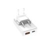 Ładowarka sieciowa SBS Flexi 20 W USB-A USB-C PD20W Biały