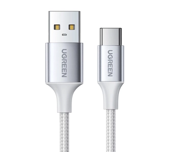 Kabel UGREEN US288 USB-A do USB-C QuickCharge 3.0 0,5m Biały