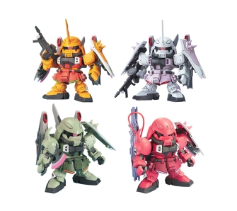 Model do składania Bandai BB SENSHI ZGMF ZAKU SERIES SET