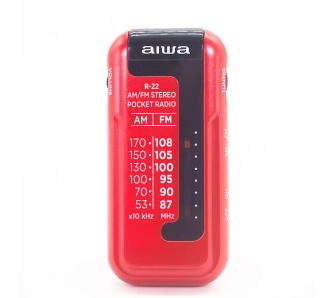 Radioodbiornik Aiwa R-22RD Radio FM Czerwony