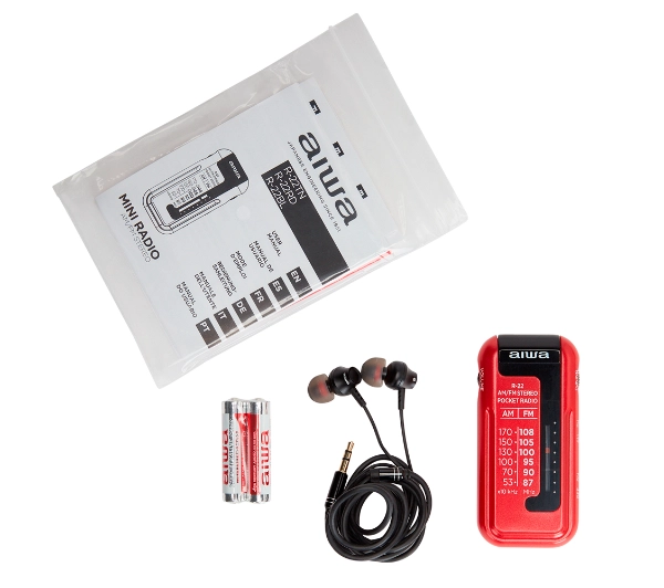 Aiwa R-22RD Radio FM Czerwony