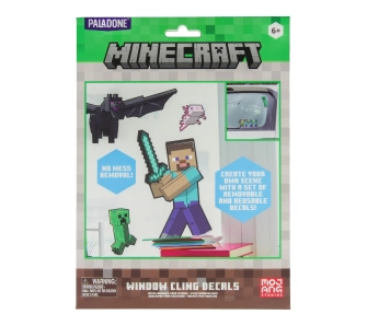 Naklejki Paladone Dekoracyjne na szybę Minecraft Window Cling Decals
