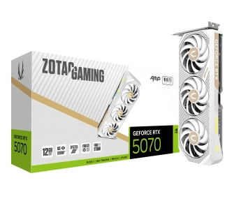 Karta graficzna Zotac Gaming GeForce RTX 5070 AMP White Edition 12GB GDDR7 192bit DLSS 4