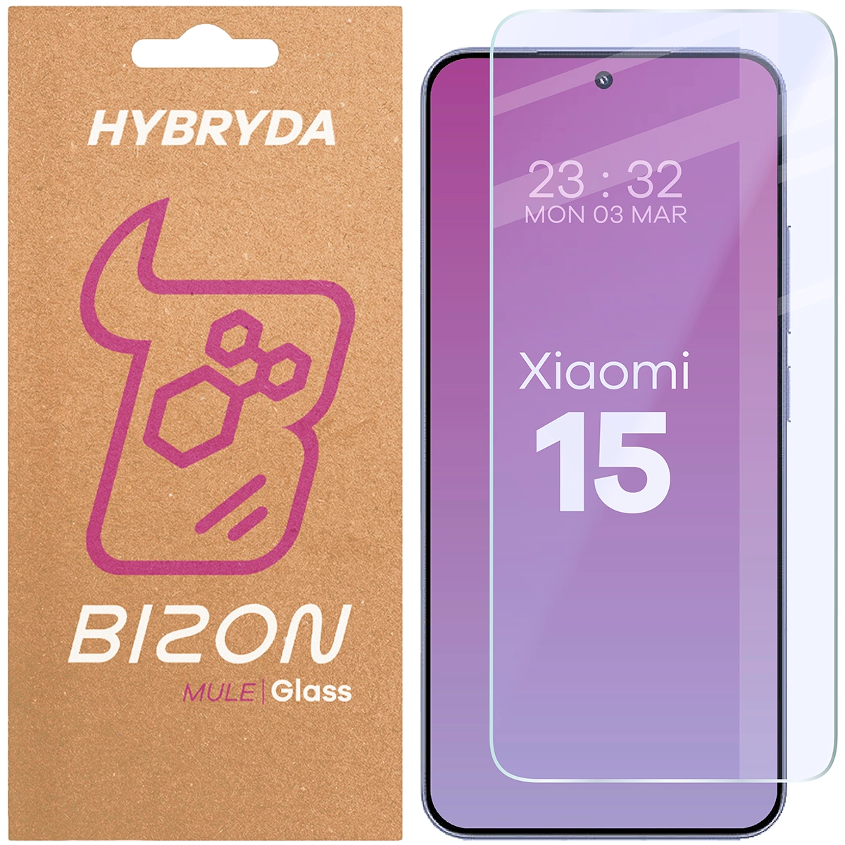 Szkło hybrydowe Bizon Elastyczne Mule do Xiaomi 15