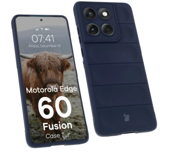 Etui Bizon Tur do Motorola Edge 60 Fusion Granatowy