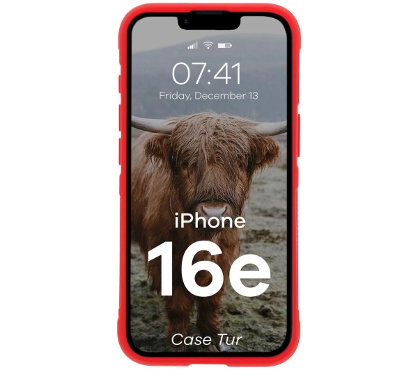 Bizon Tur do iPhone 16e Czerwony