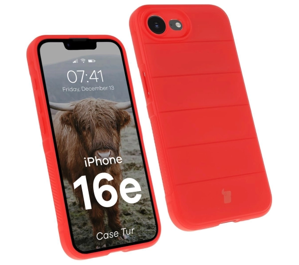 Bizon Tur do iPhone 16e Czerwony