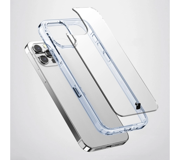 Bizon Halo do iPhone 15 Pro Przezroczysto-niebieski