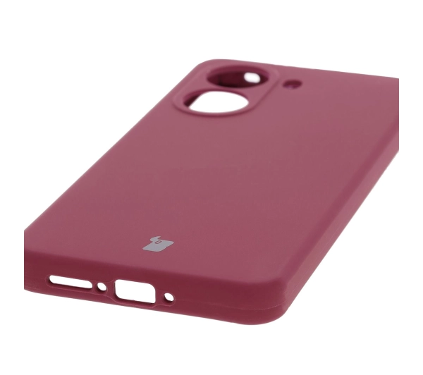 Bizon Silikonowe Soft do Poco X7 Pro Śliwkowy