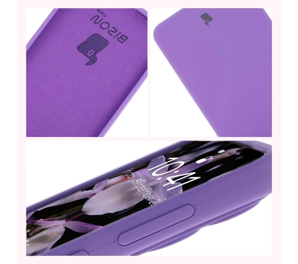 Bizon Silikonowe Soft do Samsung Galaxy S25 Edge Ciemnofioletowy