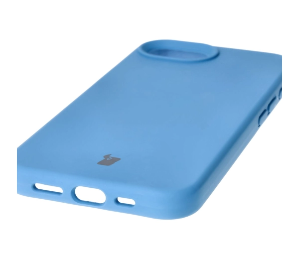 Bizon Silikonowe Soft do iPhone 16e Niebieski