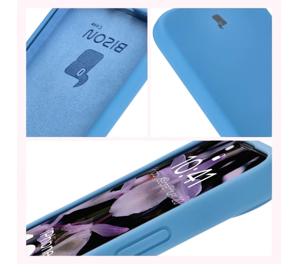 Bizon Silikonowe Soft do iPhone 16e Niebieski