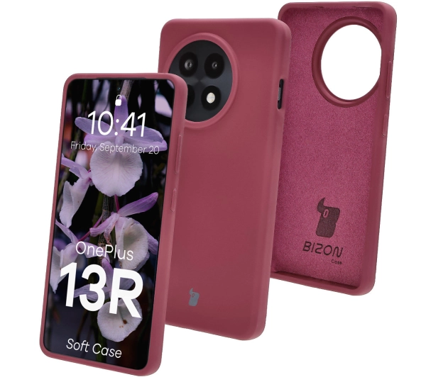 Bizon Silikonowe Soft do OnePlus 13R Ciemnofioletowy