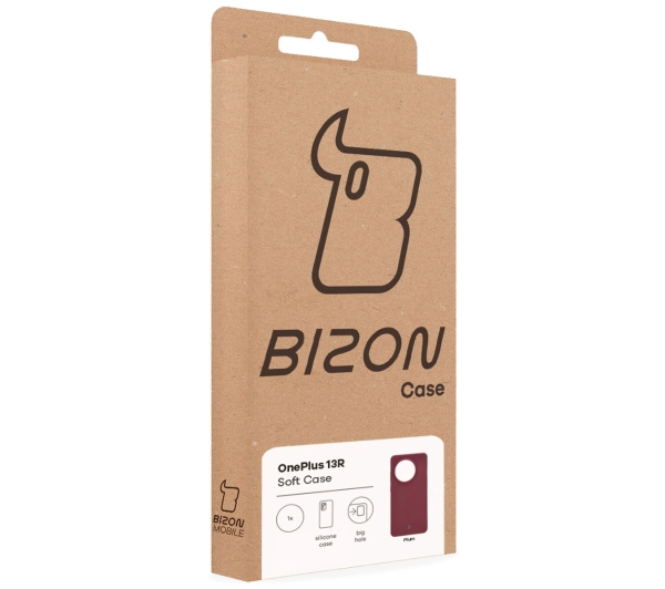 Bizon Silikonowe Soft do OnePlus 13R Ciemnofioletowy