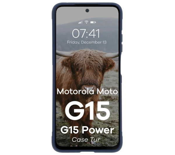 Bizon Tur do Motorola Moto G15/G15 Power Granatowy