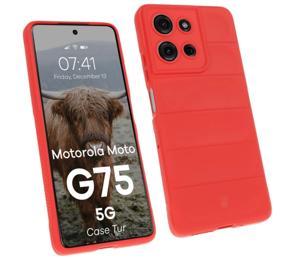 Bizon Tur do Motorola Moto G75 5G Czerwony