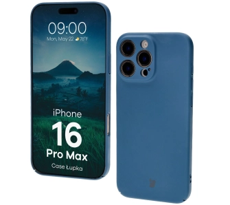 Etui Bizon Łupka do iPhone 16 Pro Max Niebieski