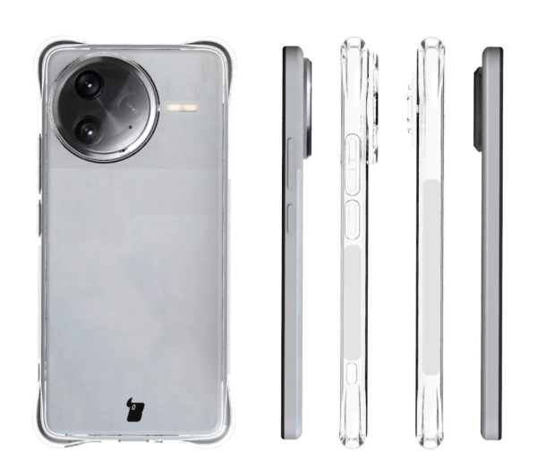 Bizon elastyczne etui Salpa + 2x szkło hartowane Clear Pack do Xiaomi Poco F7 Ultra