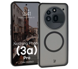 Bizon MatteO z MagSafe do Nothing Phone 3a Pro Przydymione-czarny